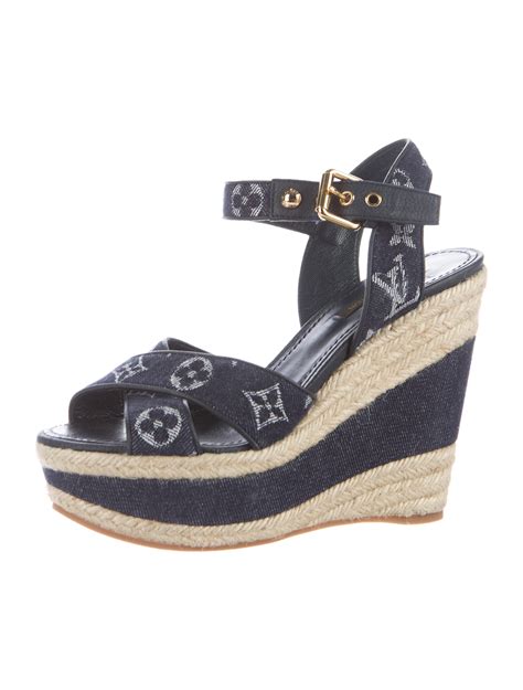 Louis Vuitton wedge sandals